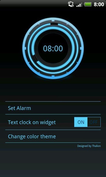 Digital Clock Disc Widget - Preview 1