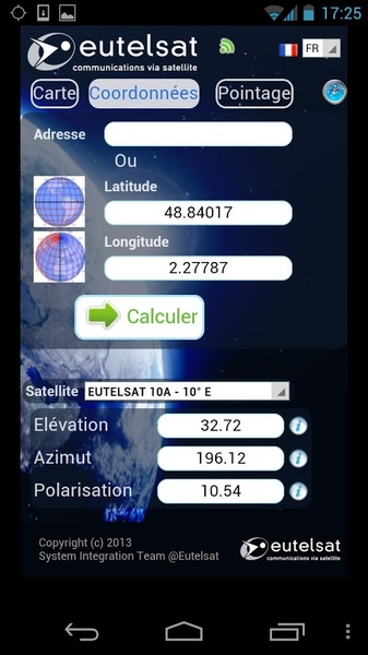 Eutelsat satellite finder - Preview 3