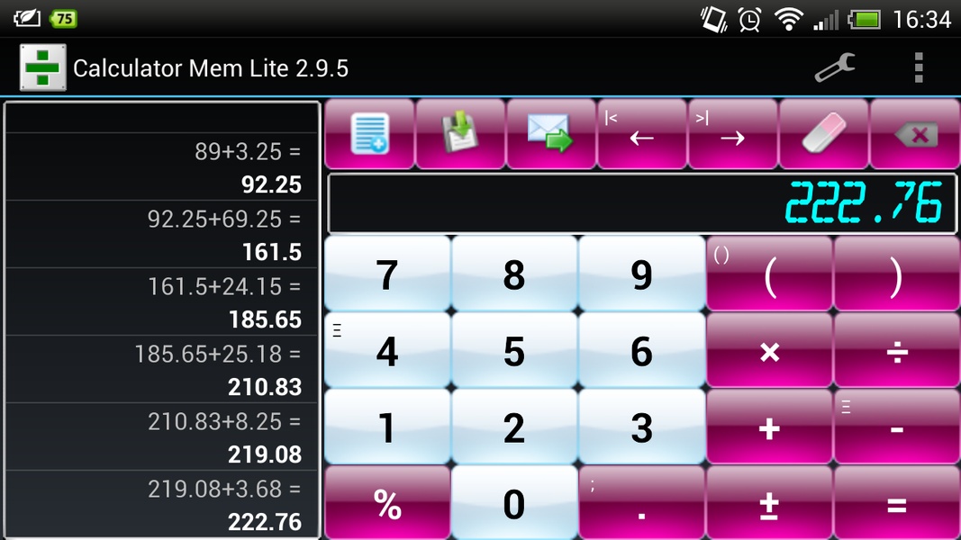 Calculator Mem Lite - Preview 4