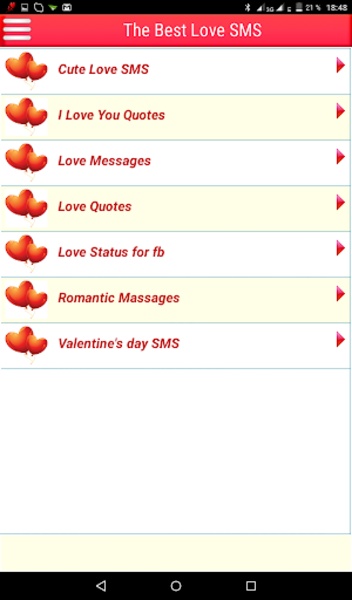 The Best Love SMS (Free) - Preview 1