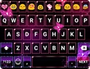 Neon Pink Butterfly Emoji Keyboard screenshot 1