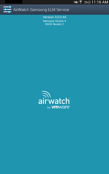 AirWatch Samsung ELM Service - Preview 1