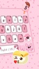 Simple Pink SMS Keyboard Backg screenshot 3