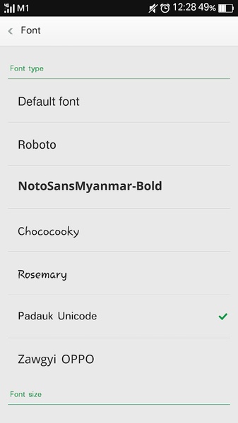 Padauk Unicode - Preview 1