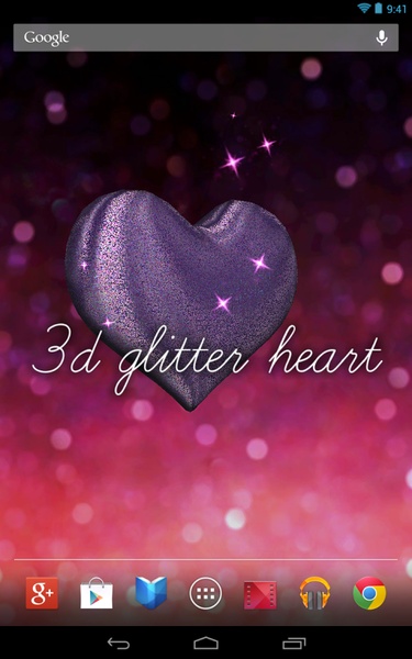 3D Glitter Heart - Preview 2