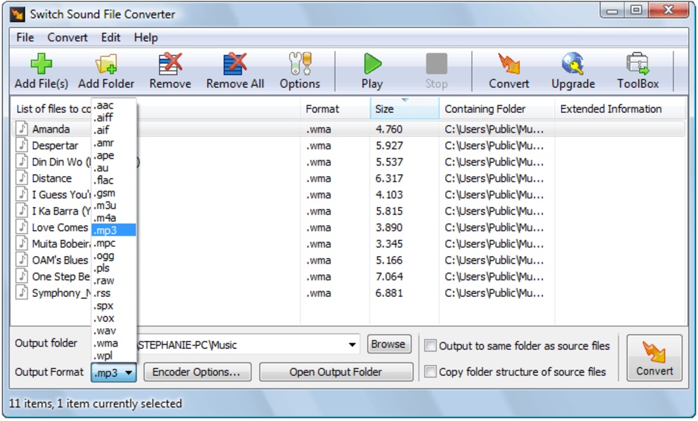 Koge I fare Tilbageholdelse Switch Audio File Converter for Windows - Download it from Uptodown for free