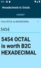 Hexadecimals to Octals converter screenshot 1