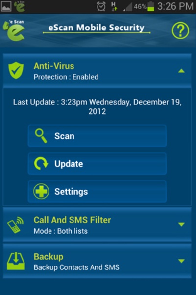 eScan Mobile Security for Android - Preview 8
