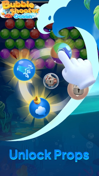 Ocean bubble clearance shooter