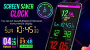 Digital Clock Neon Wallpapers screenshot 7