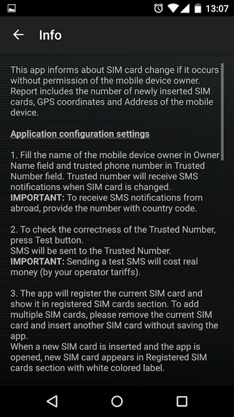 SIM Card Change Notifier - Preview 1