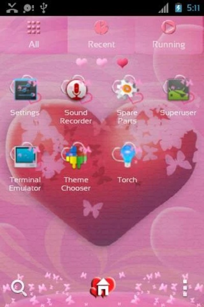 GO Launcher EX Theme Hearts - Preview 2