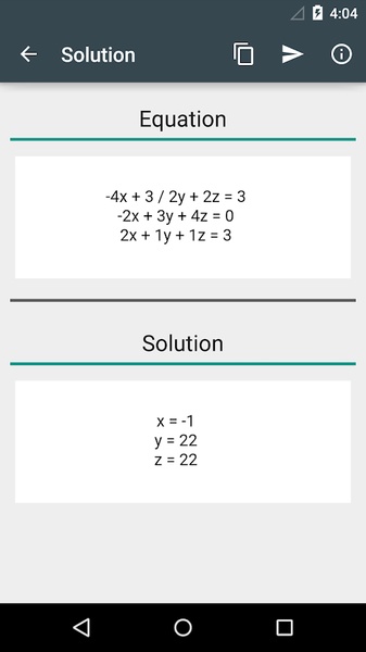 System of equations - Preview 4