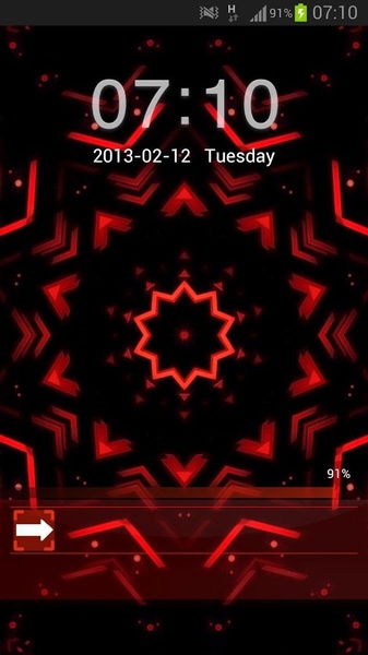 GO Locker Theme Red Black - Preview 1