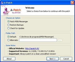 A-Patch Live Messenger screenshot 1