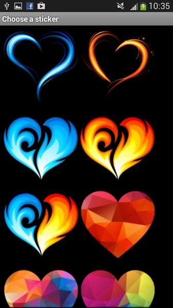 100 Heart Stickers - Preview 1