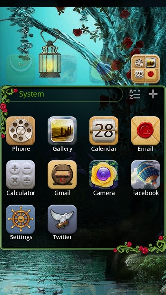 Wonderland GOLauncher EX Theme - Preview 2
