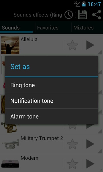Sounds effects (Ringtones) - Preview 2