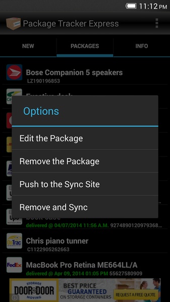 Package Tracker Express - Preview 4