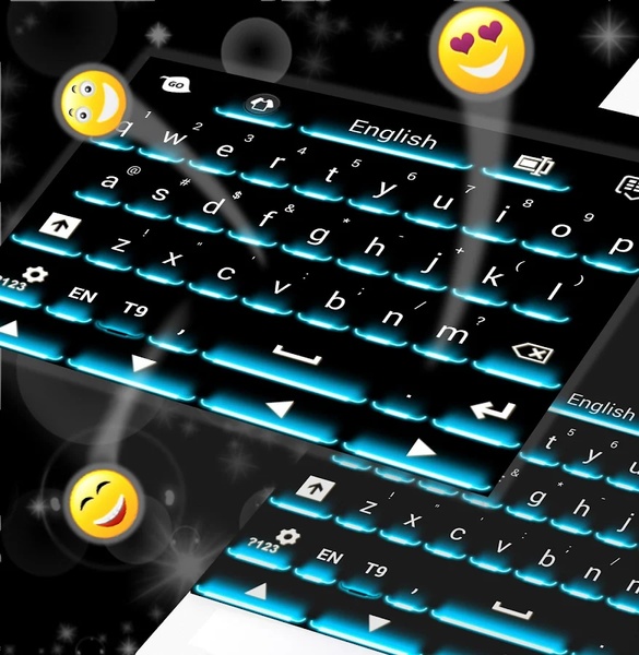 Neon Theme Keyboard Phone - Preview 1