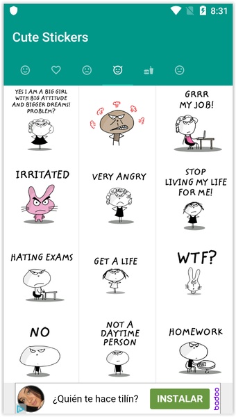 Cute Stickers | Stickers for Whatsapp - Preview 3