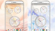 Analog clock Flowery kiss screenshot 2