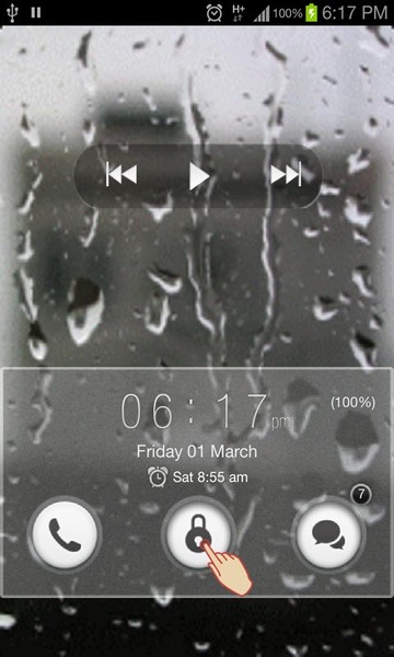 Rain Drops Go Locker Theme - Preview 3
