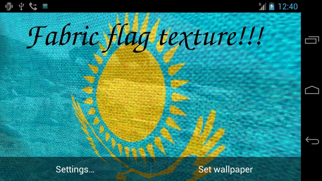 3D Kazakhstan Flag LWP - Preview 2