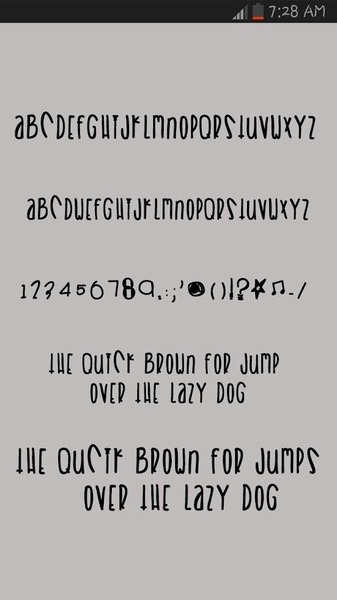 100 SamsungGalaxy Fonts - Preview 3