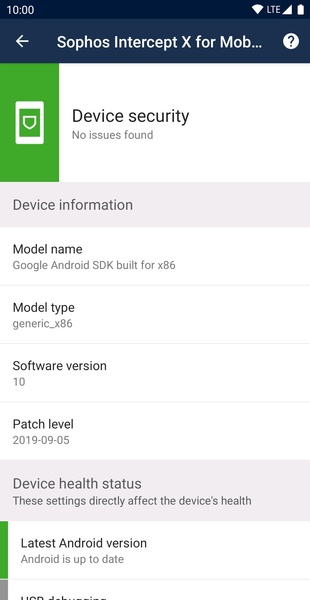 Sophos Mobile Security - Preview 2