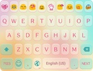 Candy Color Emoji Keyboard screenshot 1