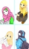 Hijab Cartoon Muslimah Wallpapers screenshot 22