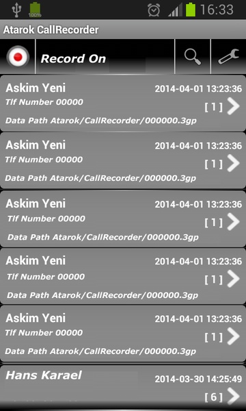 Atarok CallRecorder - Preview 4