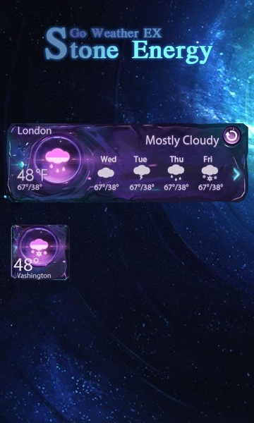 Widget Stone Energy Style GO Weather EX - Preview 1