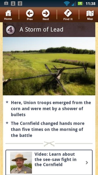 Antietam Battle App - Preview 4
