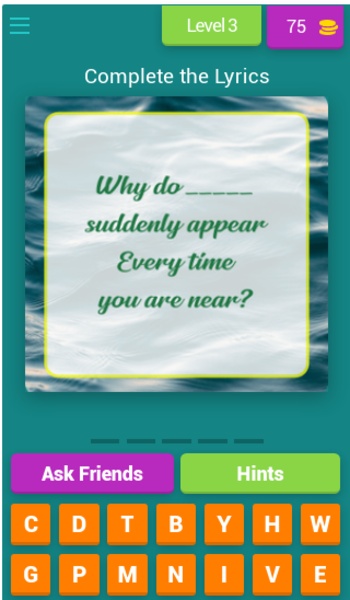 SingMe - Lyrics Quiz Game - Preview 1