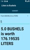 Liters to Bushels converter screenshot 1