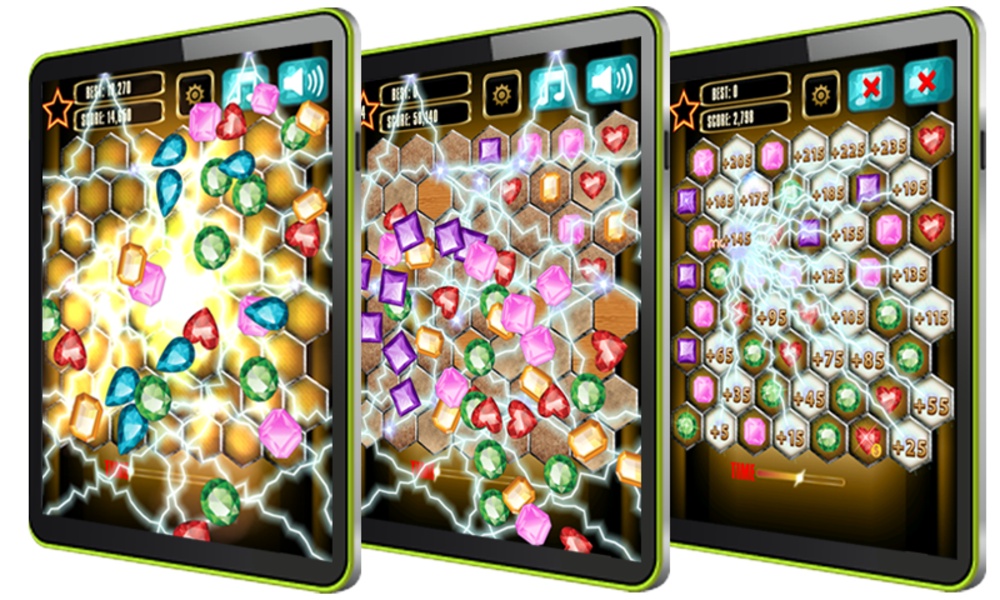 Jewels Blitz Gold Hexagon - Preview 11