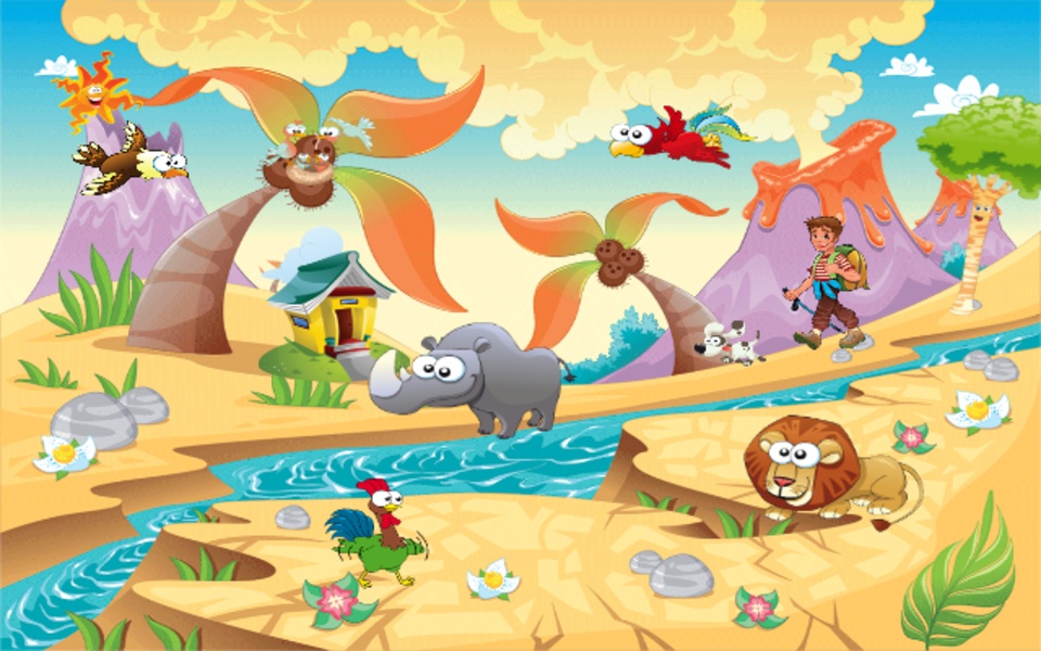 Funny Pets English and Spanish for Kids - Preview 2