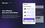 Baccarat Cheat Sheet Chrome Extension screenshot 3