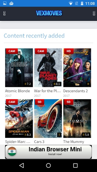 Vexmovies best sale app download