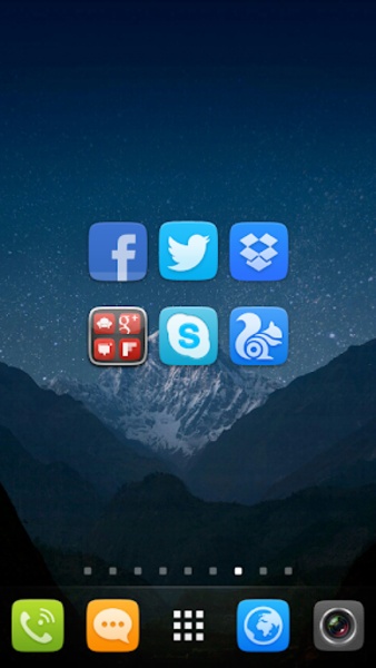 UI5.0 Theme GO Launcher EX - Preview 5