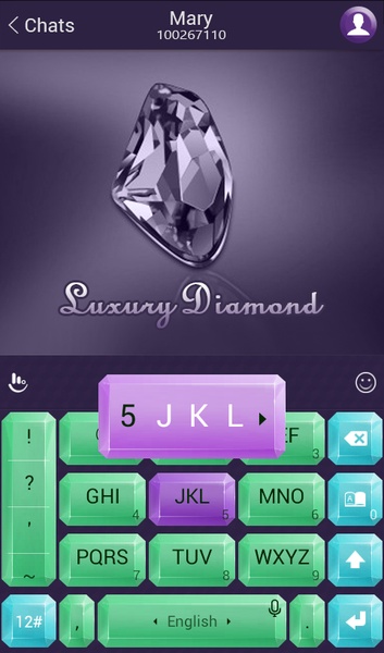TouchPal SkinPack Luxury Diamond - Preview 2