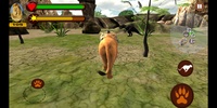 T-rex dino & angry lion attack screenshot 1