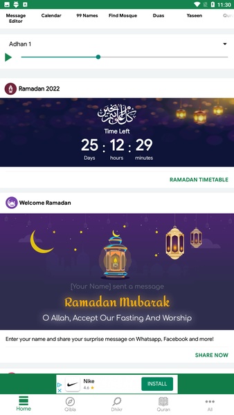 Muslim: Qibla Finder, Prayer Times, Quran, Azan - Preview 1