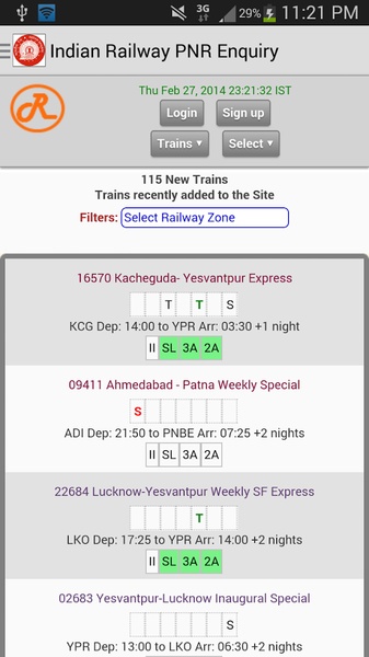 Indian Railway PNR Enquiry - Preview 1