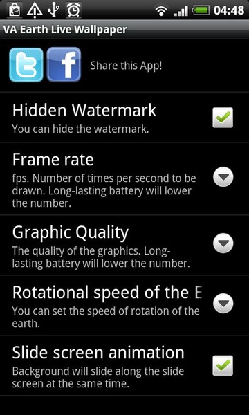 VA Earth Live Wallpaper LITE - Preview 1