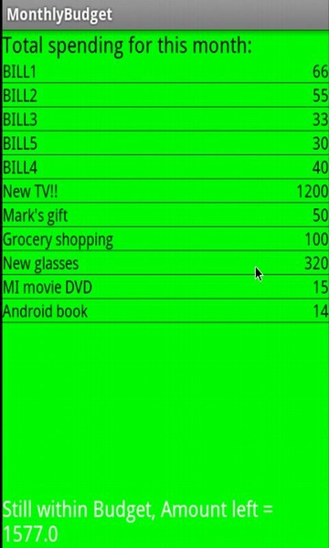 Budget Helper - Preview 1
