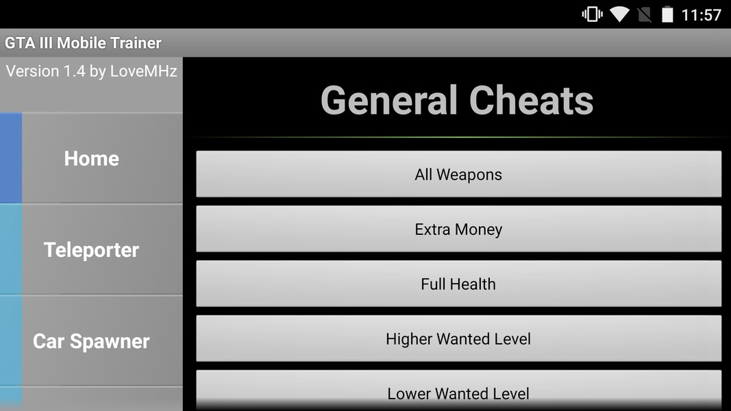 GTA III Mobile Trainer - Preview 5