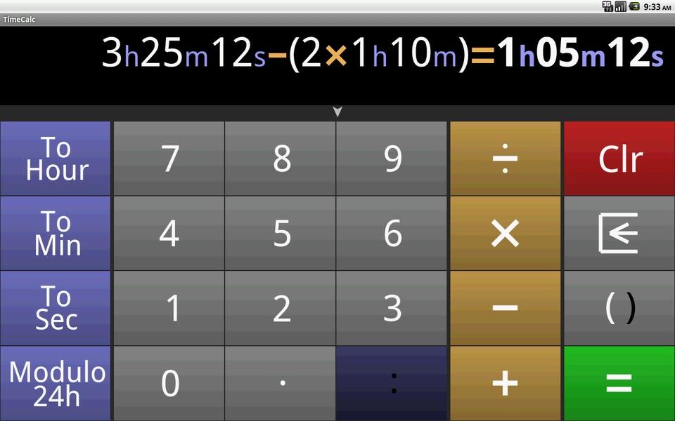 TimeCalc - Preview 1